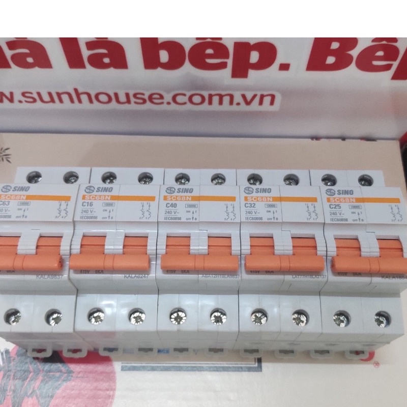 Aptomat đơn sino/ aptomat đôi sino / atomat chính hãng