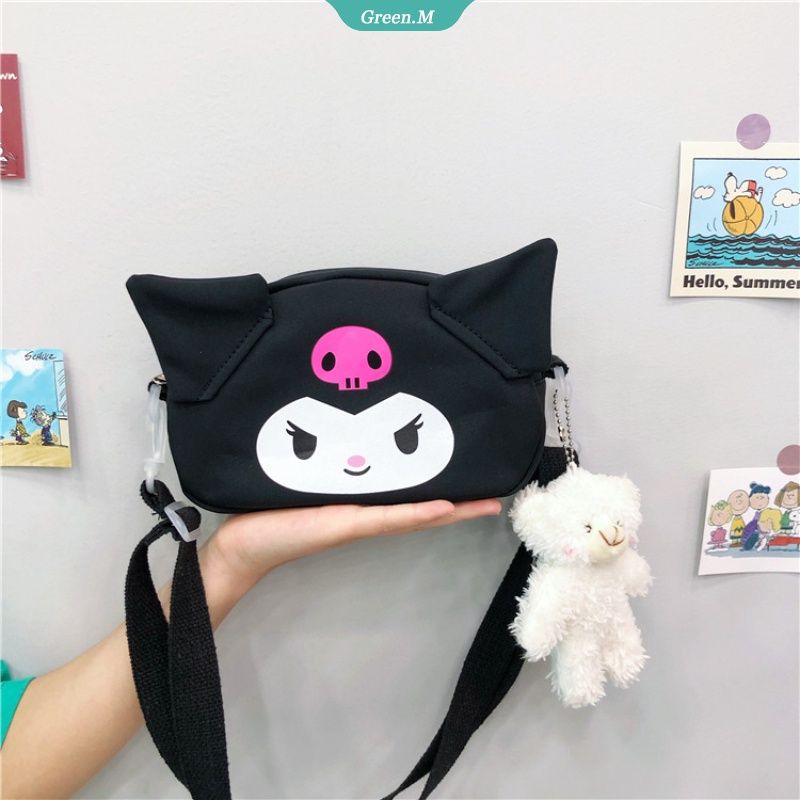 Sanrio Túi Đeo Chéo Hình Cinnamoroll My Melody Đáng Yêu Mềm Mại Cho Nữ