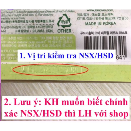 (HÀNG AUTH) Mặt nạ dưỡng da 3D Foodaholic HÀN QUỐC (1 miếng)