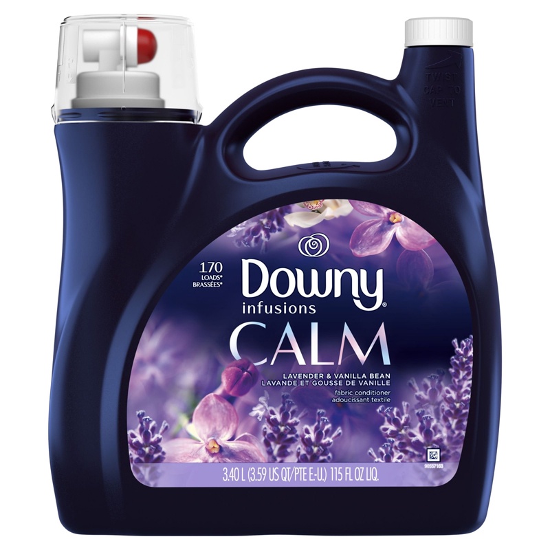 Nước xả vải Downy Infusions Calm - Lavender &amp; Vanilla Bean, 3.40L