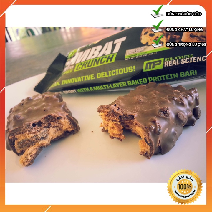 Hộp 12 Thanh PROTEIN BAR MP Combat Crunch Lượng Protein Cao - Pure Protein Bar Dinh Dưỡng Thay Thế Bữa Ăn Phụ (Freeship)