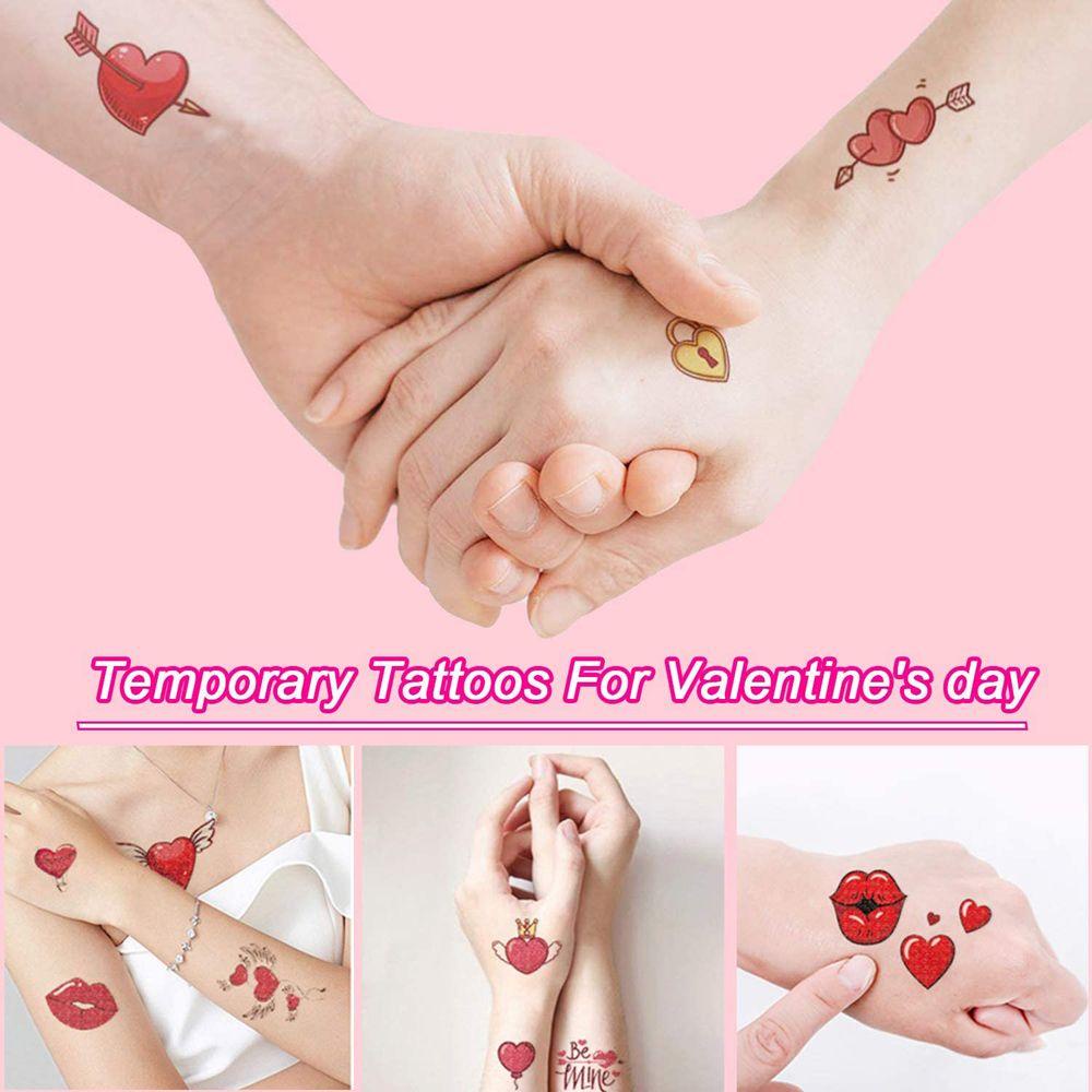 Miếng Dán Hình Xăm Tạm Thời Lâu Trôi Hình Trái Tim Tình Yêu TAYLOR1 Màu Đỏ Lãng Mạn Dùng Làm Quà Tặng Kỷ Niệm