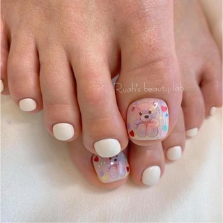 Sticker gấu Teddy - bò sữa dán móng (Phụ kiện đồ nail)