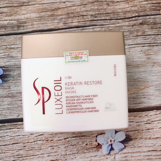 (CHÍNH HÃNG) DẦU HẤP Ủ TÓC CAO CẤP SP LUXE OIL KERATIN RESTORE MASK PHỤC HỒI TÓC HƯ WELLA ĐỨC | BigBuy360 - bigbuy360.vn