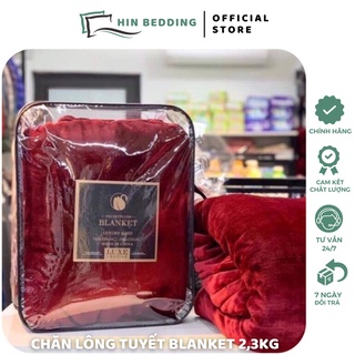 Chăn Lông Tuyết BLANKET, Chăn Lông Cao Cấp HIN BEDDING Mềm Mịn Dày Ấm Dùng 4 Mùa Kích Thước 2m x 2m3 Nặng 2,3kg