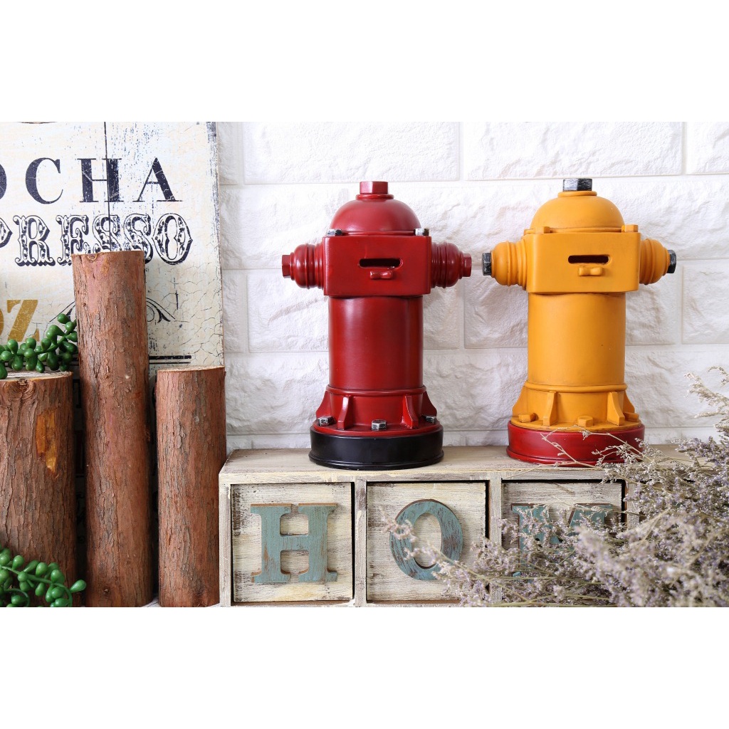 Ống heo đựng tiền - Mô hình Cây Cứu Hỏa - decor nhà cửa