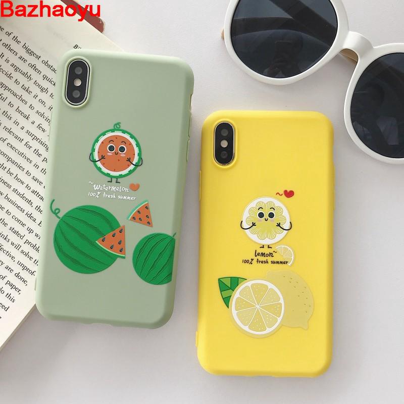 Ốp lưng Silicon TPU mềm in hình chanh dễ thương dành cho Vivo V5 Plus V11 V11I Y55 V5 lite V5 V7 Plus Y81 V9