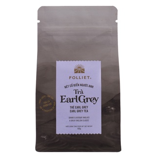 TRÀ EARL-GREY (TRÀ ẤN ĐỘ) HỮU CƠ ORGANIC #FOLLIET - Túi 100gr