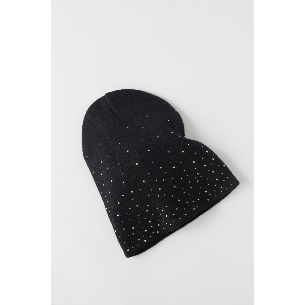 Mũ len đính đá Zara Auth New Tag có sẵn size 10-14y 0653/737 0653737