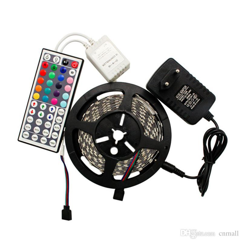 Dây đèn led 5m 2835 60 bóng / m 5m trang trí nhà ở (rgb)+ điều khiển từ xa chuyên dùng