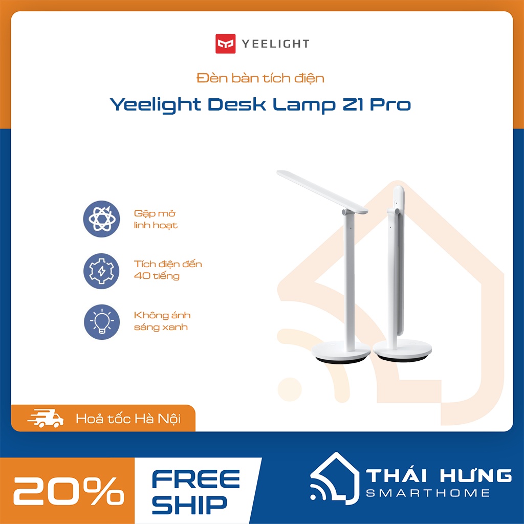 [Bản quốc tế] Đèn bàn tích điện Yeelight Z1 Pro - Pin 2500mAh tích điện lên đến 40 giờ, bảo hành 12 tháng.