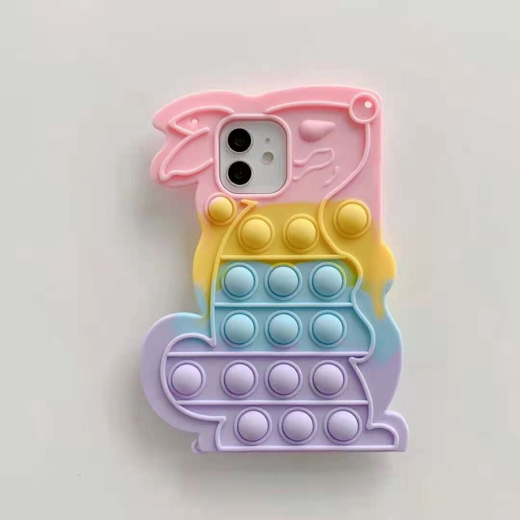 Ốp Điện Thoại Silicon Hình Thỏ 3d Cho Samsung Galaxy A12 A51 A21 A71 A20 A30 A50 A32 A31 A10E