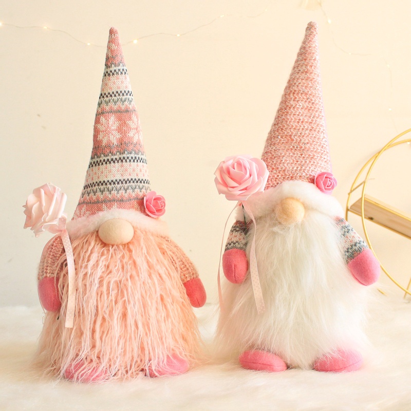 Mô Hình Nhân Vật Gnome Rose Heart Scandinavian Tomte Elf