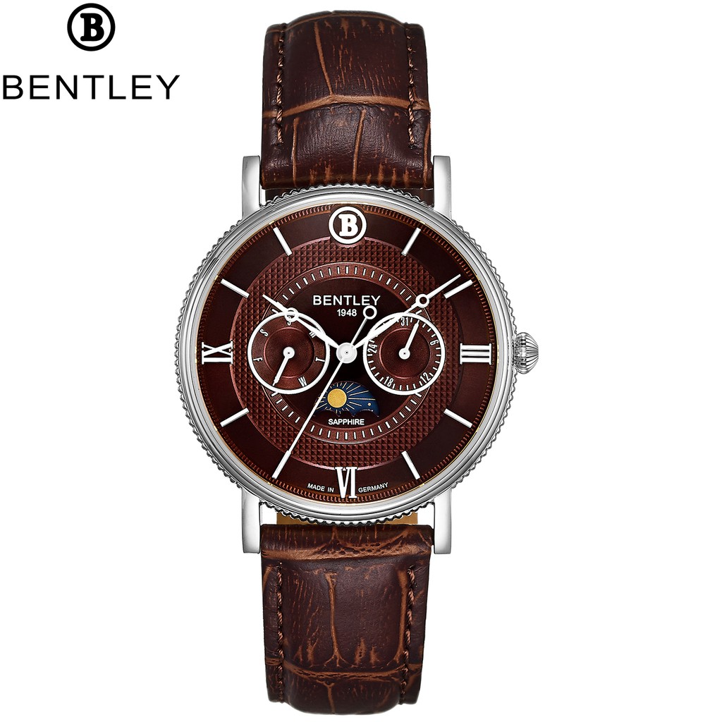 Đồng hồ nam dây da Bentley BL1865 BL1865-30 BL1865-30MWDD