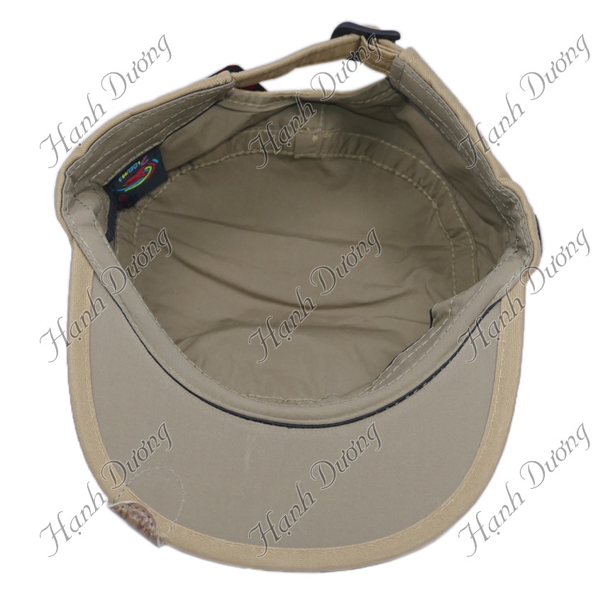 Nón kết đầu bằng xịn vá da phía trước logo chữ Z ở góc mỏ kết