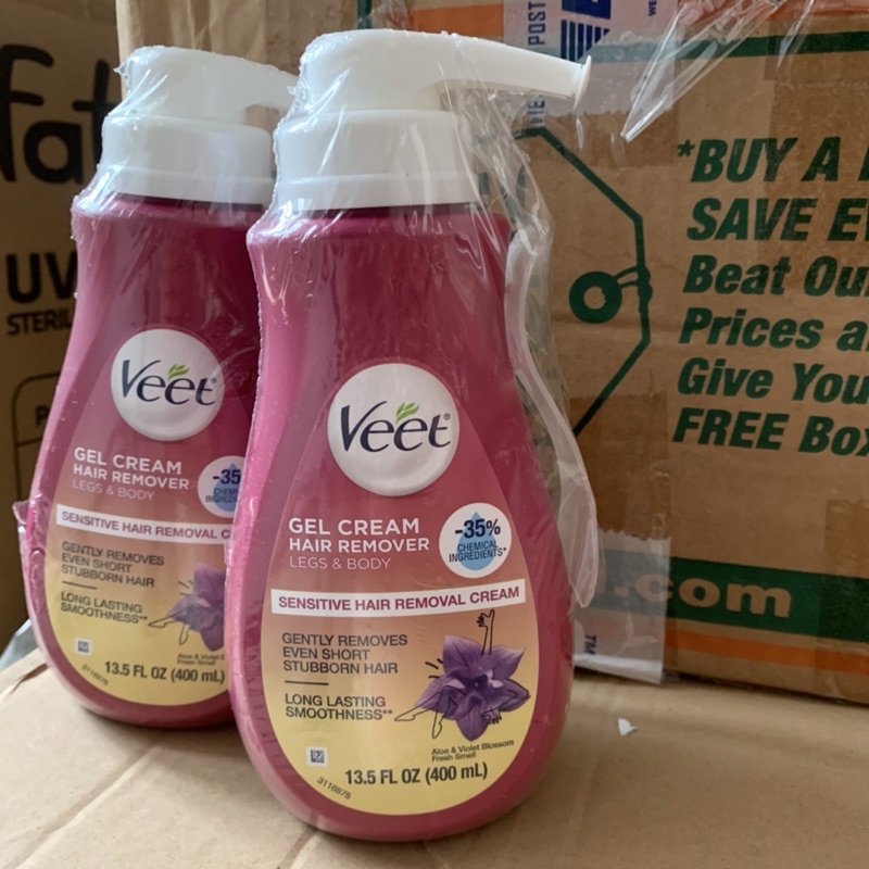 Kem Tẩy Lông Chân + Body - Veet Gel Hair Removal Cream 400ml