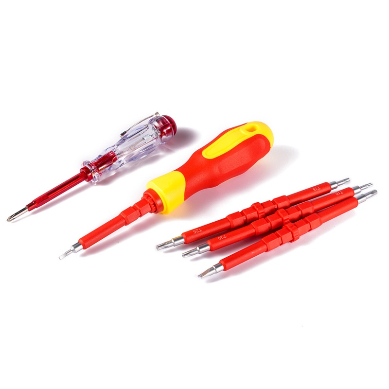 Bộ Tua Vít Phillips Có Rãnh Thử Nghiệm Cách Điện Đa Năng