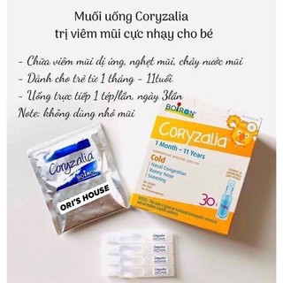 Hộp muối uống Coryzalia 30 ống