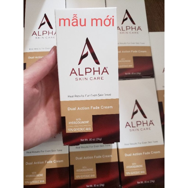 Kem dưỡng da Alpha Skincare Dual Action Skin Lightener