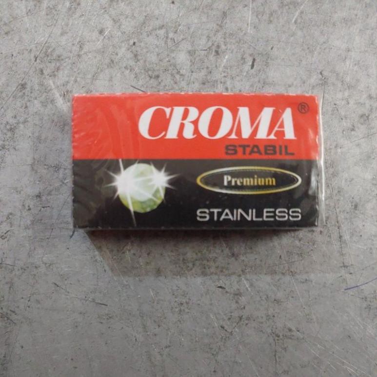 Hộp 10 lưỡi dao cạo Croma Stabil Premium