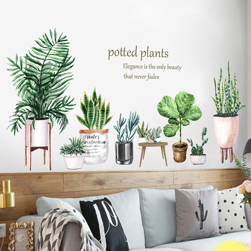 🌿🌿 Decal dán tường, tranh dán tường, tranh trang trí decor phòng nhiều mẫu lựa chọn - Mẫu 2