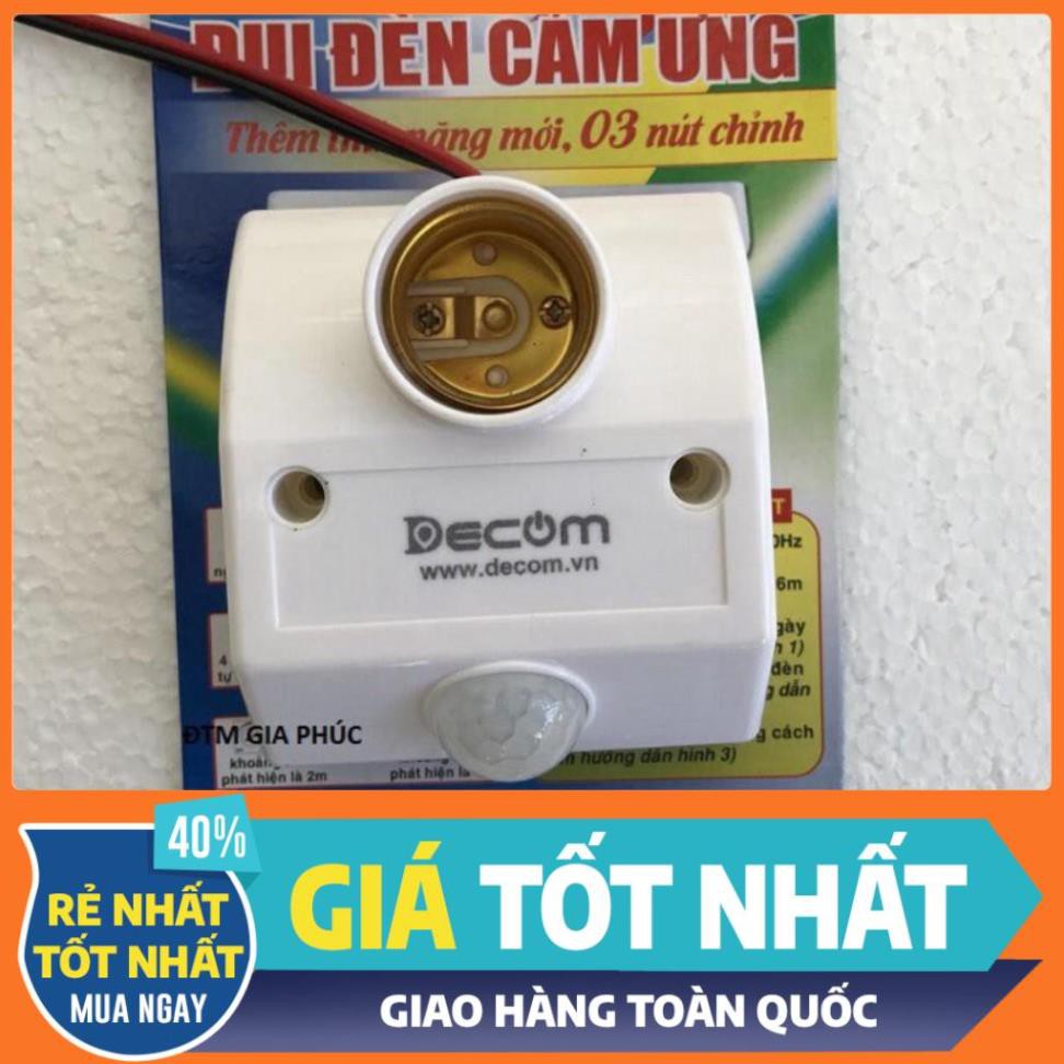 Đui đèn cảm ứng 3 nút chỉnh