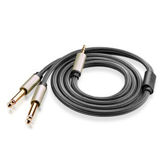 Cáp loa 3.5mm sang 2 đầu 6.5mm 5m ugreen 10619
