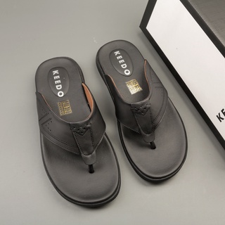 Dép kẹp nam da bò thật cao cấp KEEDO TN-649-3