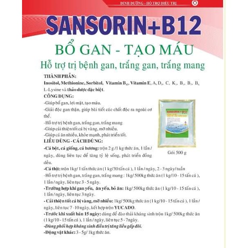 SANSORIN B12 BỔ GAN GIẢI ĐỘC GAN, LỢI MẬT, TẠO MÁU. [ MUA 5 TẶNG 1][SANDO]