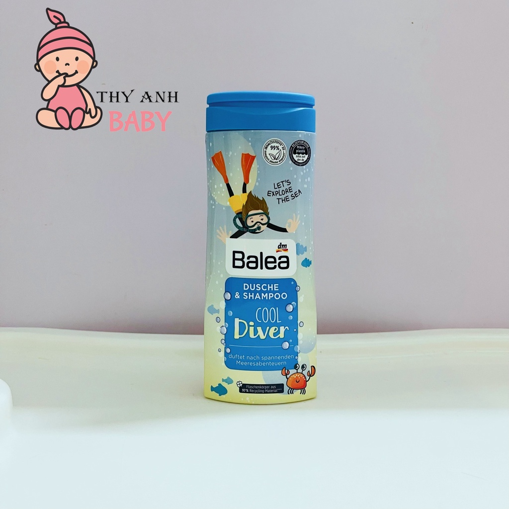 Sữa Tắm Gội Balea Dusche & Shampoo Của Đức Cho Bé 300ml
