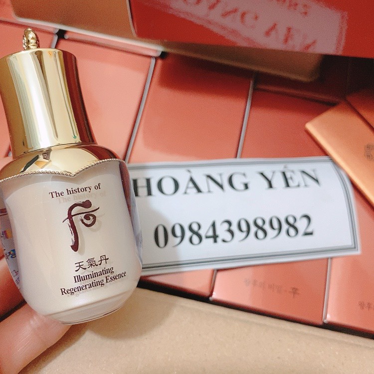 Tinh Chất dưỡng tái sinh da Whoo Illuminating Regenerating Essence 8ml- hàng cty tách set, date 2024
