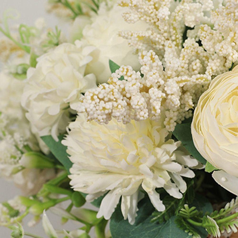 1 Nhánh Hoa Hồng Giả Bằng Lụa Chất Lượng Cao Dùng Trang Trí Tiệc Cưới Phong Cách Vintage