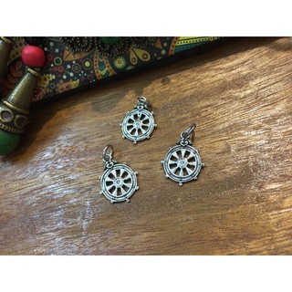 Charm bạc bánh xe pháp luân rơi 3270030