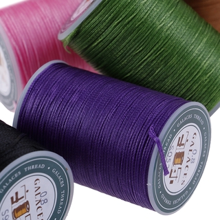 [LuckyToday] 1Pc Waxed Thread 0.8mm 90m Polyester Cord Sewing Machine Stitching For Craft