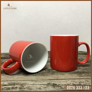 Cốc sứ có quai gốm Bát Tràng [ IN LOGO LÊN CỐC SỨ LÀM QUÀ TẶNG ]