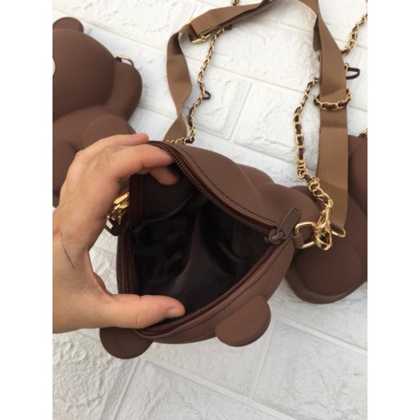 Túi gấu brown đeo chéo silicon siêu hót