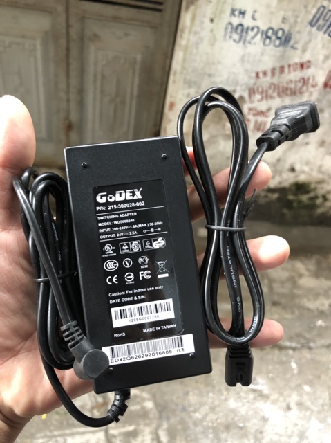 Adapter-nguồn máy in godex 24v 2.5a chính hãng