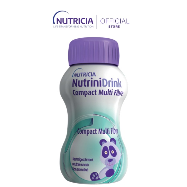 Lốc 4 chai Sữa nước NutriniDrink Compact Multi Fiber 125ml/chai hương trung tính