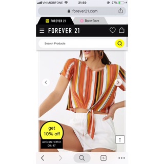 Áo sọc F21