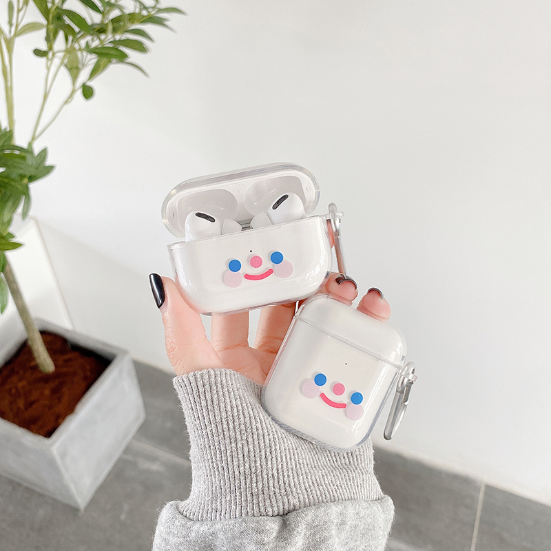 Dễ Thương Vỏ Bảo Vệ Hộp Sạc Tai Nghe Airpods 1 2 Pro Bằng Tpu Mềm Trong Suốt Hình Doraemon