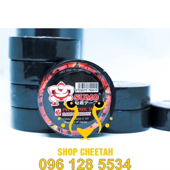 Băng dính điện Sumo – Hàng xuất Nhật Bản – Chống cháy lan cấp độ A – Dùng nối đầu dây điện