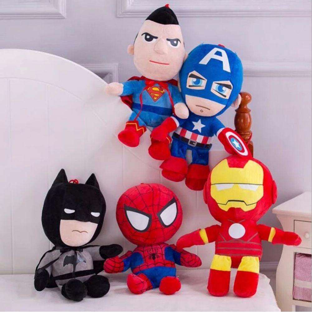 Búp Bê Nhồi Bông Hình Siêu Anh Hùng Marvel 27cm