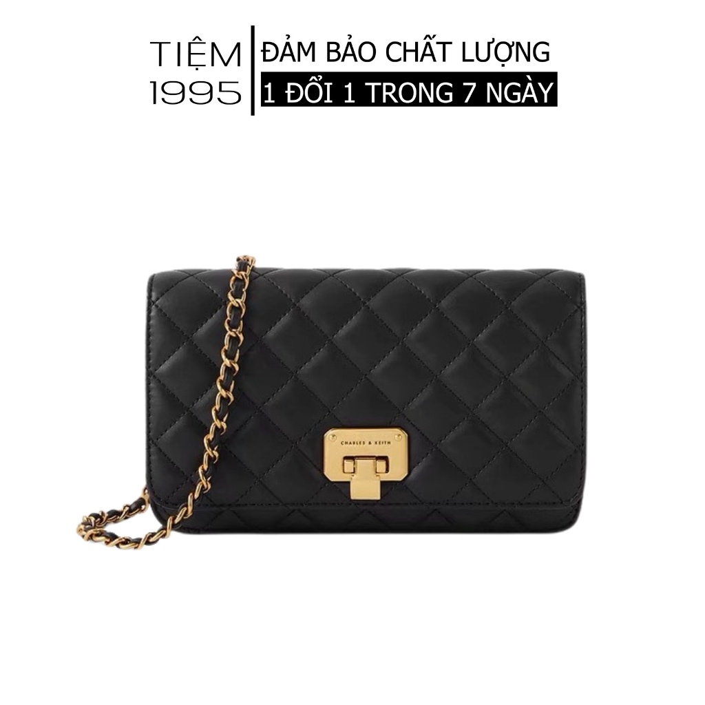 Túi xách, túi xách nữ đeo chéo ô trám nắp gập size 20 full túi vải - TXN029