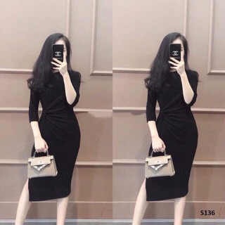 Váy xoắn eo nhũ