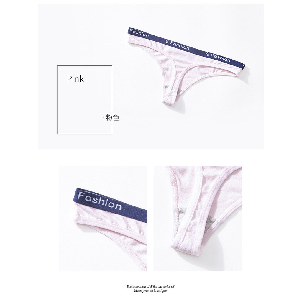 Quần Lọt Khe Nữ ❤️FREESHIP❤️ Quần Lót Lọt Khe thoáng mát phối viền chữ cá tính gợi cảm sexy mã 900 | BigBuy360 - bigbuy360.vn