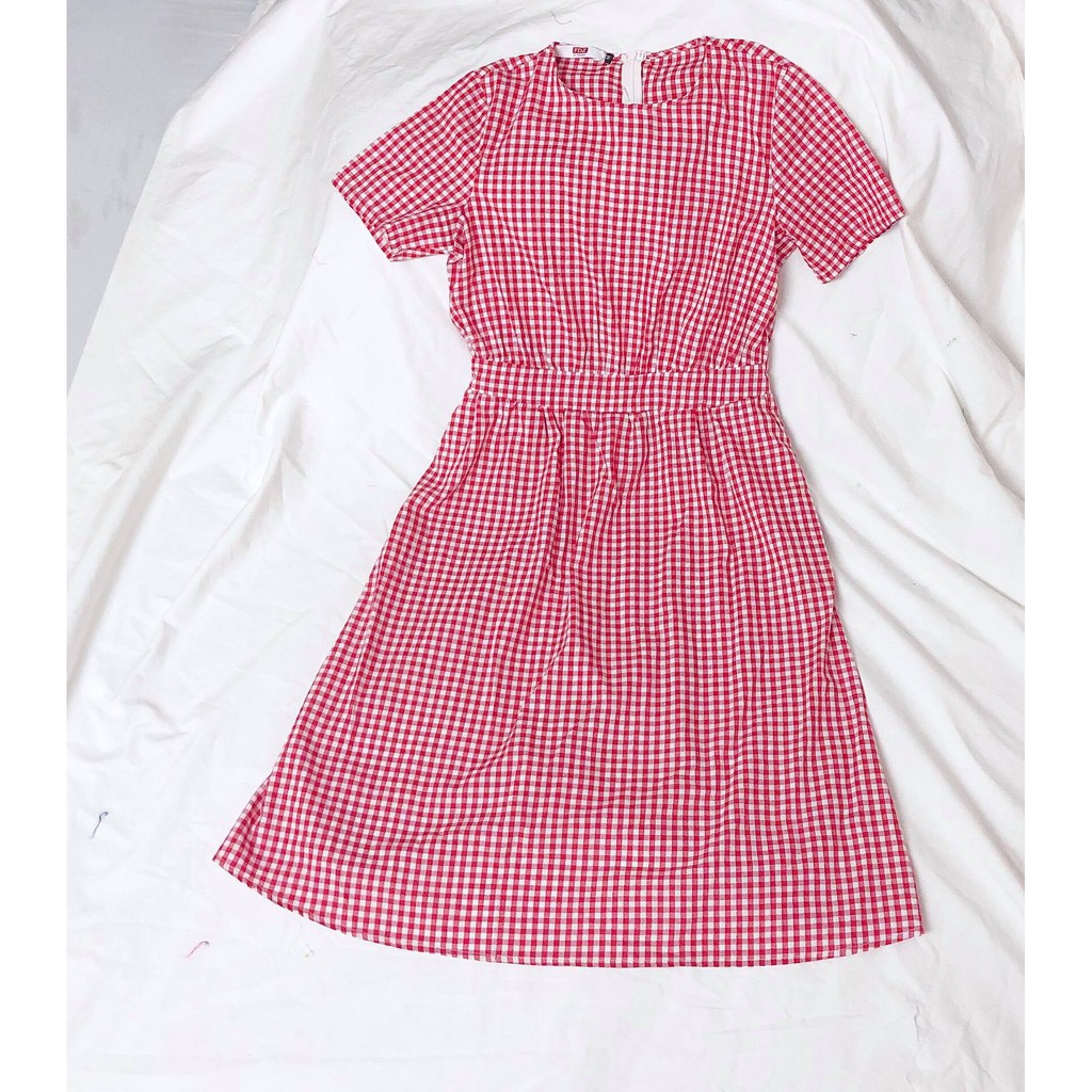 Váy Kẻ Dáng Dài Vintage | BigBuy360 - bigbuy360.vn