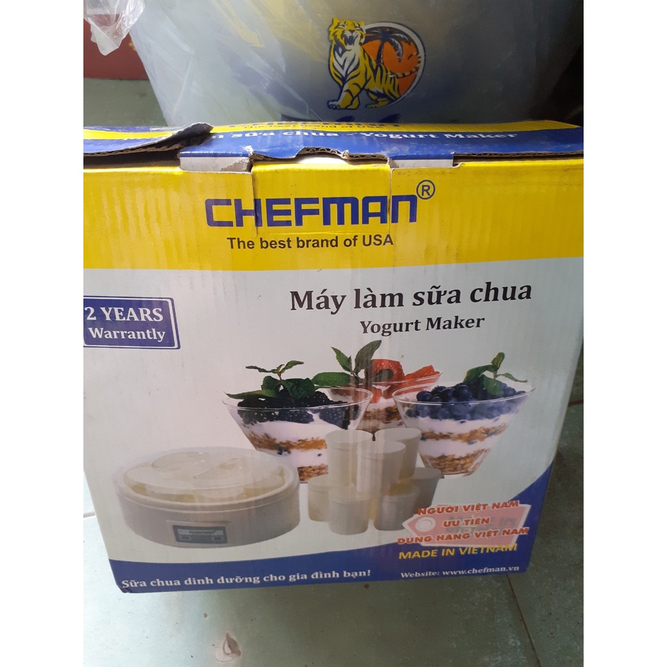 [Thanh lý] Máy làm sữa chua chefman 8 cốc thủy tinh CM302