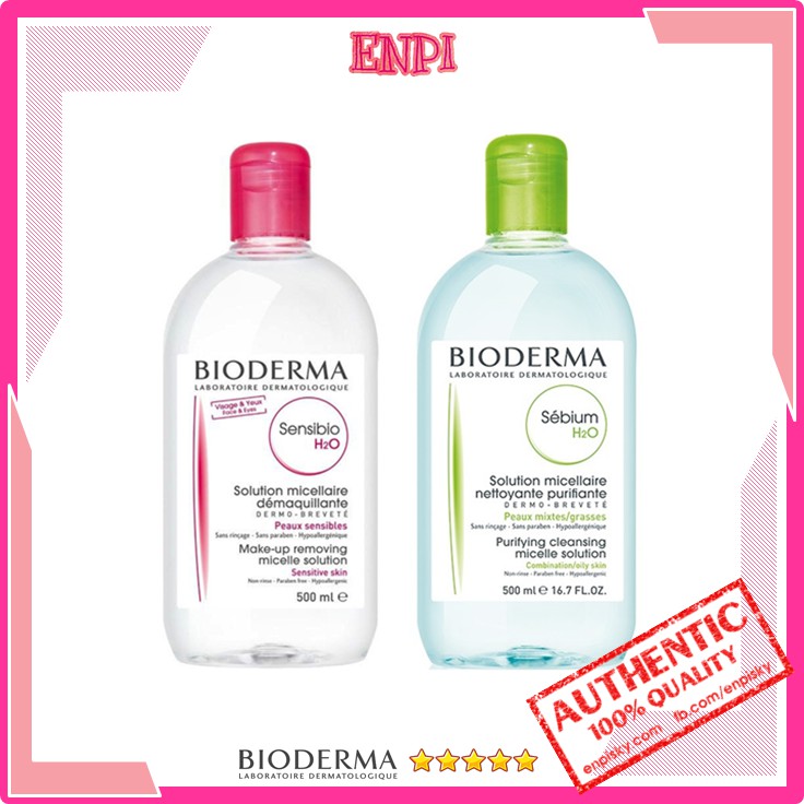 [Mã COSFS1 giảm 10% đơn 150K] Nước tẩy trang Bioderma H2O Pháp 500ml