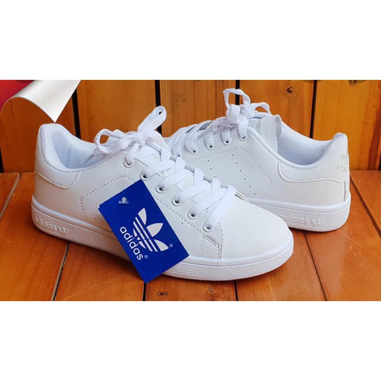 Giày Thể Thao Stan Smith Gót Trắng