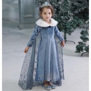 Đứa trẻ Frozen Váy Elsa Váy công chúa bé gái Đầm